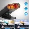 24V Car Truck Heater -200W Fast Heating & Fan Mode, 360° Adjustable