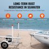 Boat Trailer Guide, 40″ with LED Light Trailer Guide Poles, 2PCS High-Hardness Steel Trailer Guide-Ons, Trailer Guides with PVC Pipes, for Ski Boat