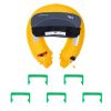 Manual Inflatable Belt Pack for Adults, 105N Buoyancy, Over 80 Pounds and Up to 59 in Waist Adjustable, Inflatable PFD Waist for SUP Paddelboarding