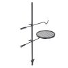Swivel Campfire Grill, Fire Pit Grill Grate over Fire Pits, Heavy Duty Steel Grill Grates, 360�� Adjustable Open Fire Outdoor Cooking Equipment
