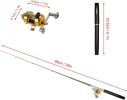 Mini Portable Pocket Fish Rod Pen Aluminum Alloy Fishing Rod Pole Reel Combos���
